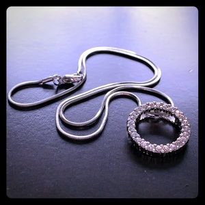 Diamond Circle Necklace